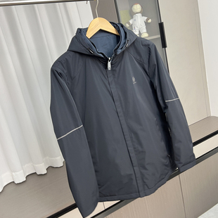 秋冬户外防风保暖夹克休闲外套 外贸男装 40%绵羊填充 双面可穿