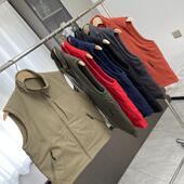 双面可穿 风摇粒绒马甲 秋冬户外休闲立领工装 防风防水 外贸男装