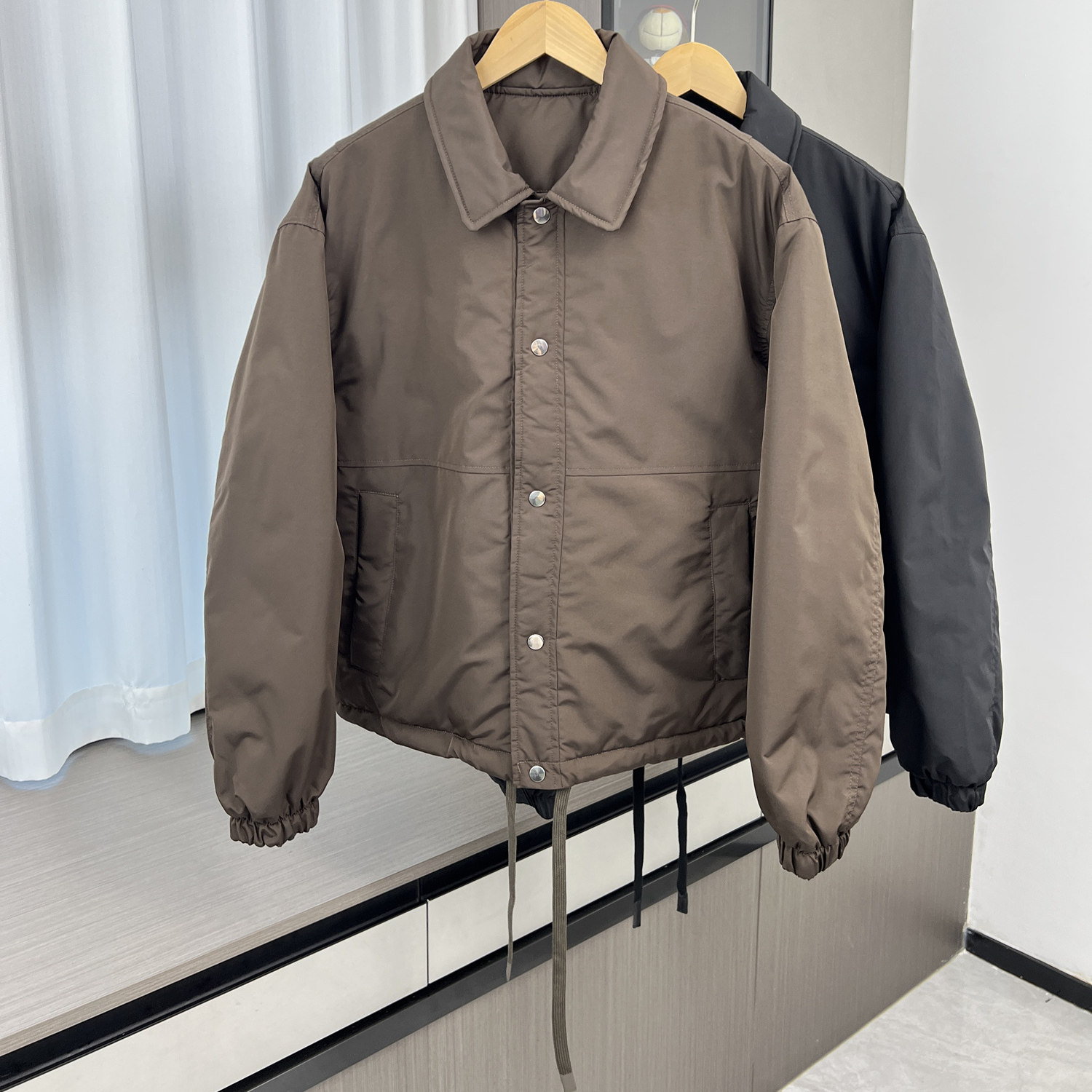 柜549！科技面料！秋冬男士外贸宽松休闲百搭夹棉厚外套棉服夹克,男装,夹克,淘宝优惠券,粉丝福利购,淘宝优惠卷