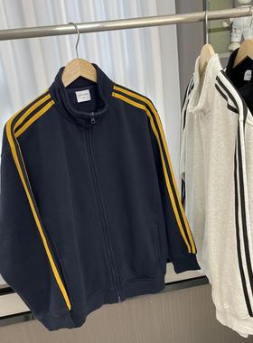 设计师款！高品质！内有加绒！秋冬男士外贸小立领休闲夹克外套潮