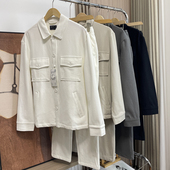 外贸男装 春季 简约立体针织休闲外套运动套装 一套穿搭更帅气 长裤