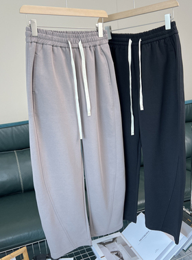 弯刀系列！简约净色！春夏男士外贸纯色百搭时尚直筒显瘦休闲裤