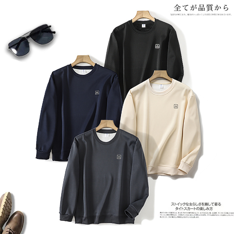 外贸宽松休闲圆领长袖卫衣