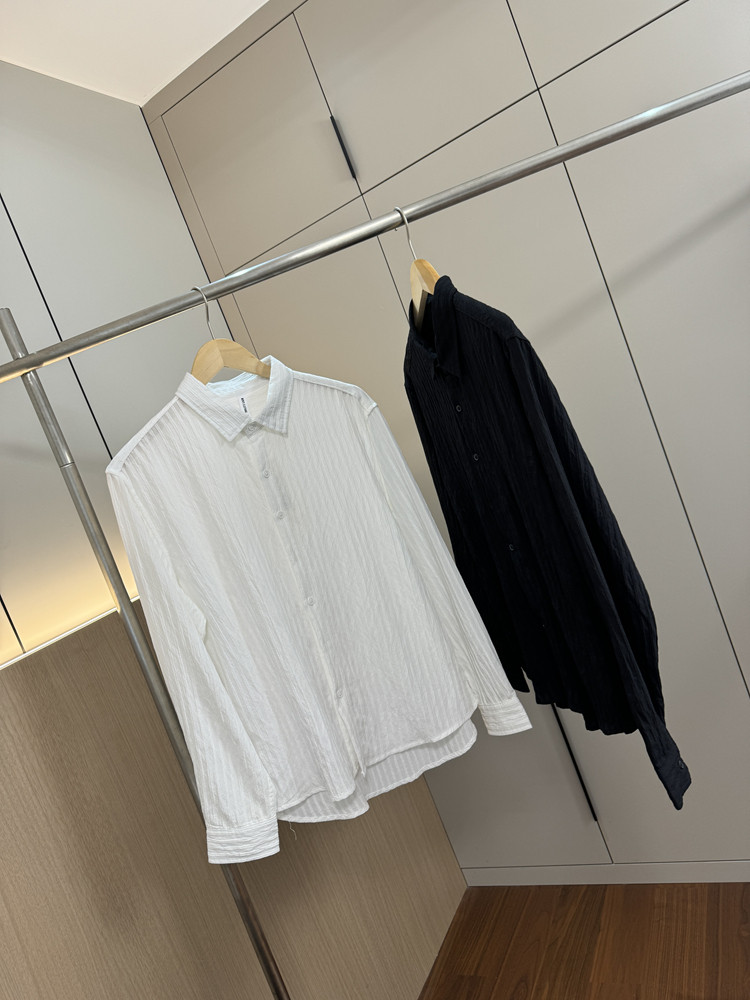 调性十足！垂顺有型！外贸男装夏季薄款透气舒适休闲长袖衬衣衬衫