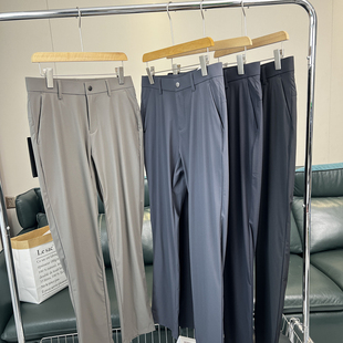 纯色百搭轻商务休闲长裤 高端系列 外贸通勤款 春夏男士 凉感丝滑