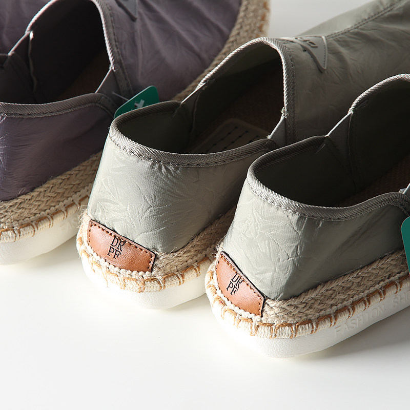 북미 단돈  39.99  통기성이 뛰어난 아이스 실크 갑피  대외 무역 남성 봄 여름 슬립 온 에스파드리유 캐주얼 천 신발