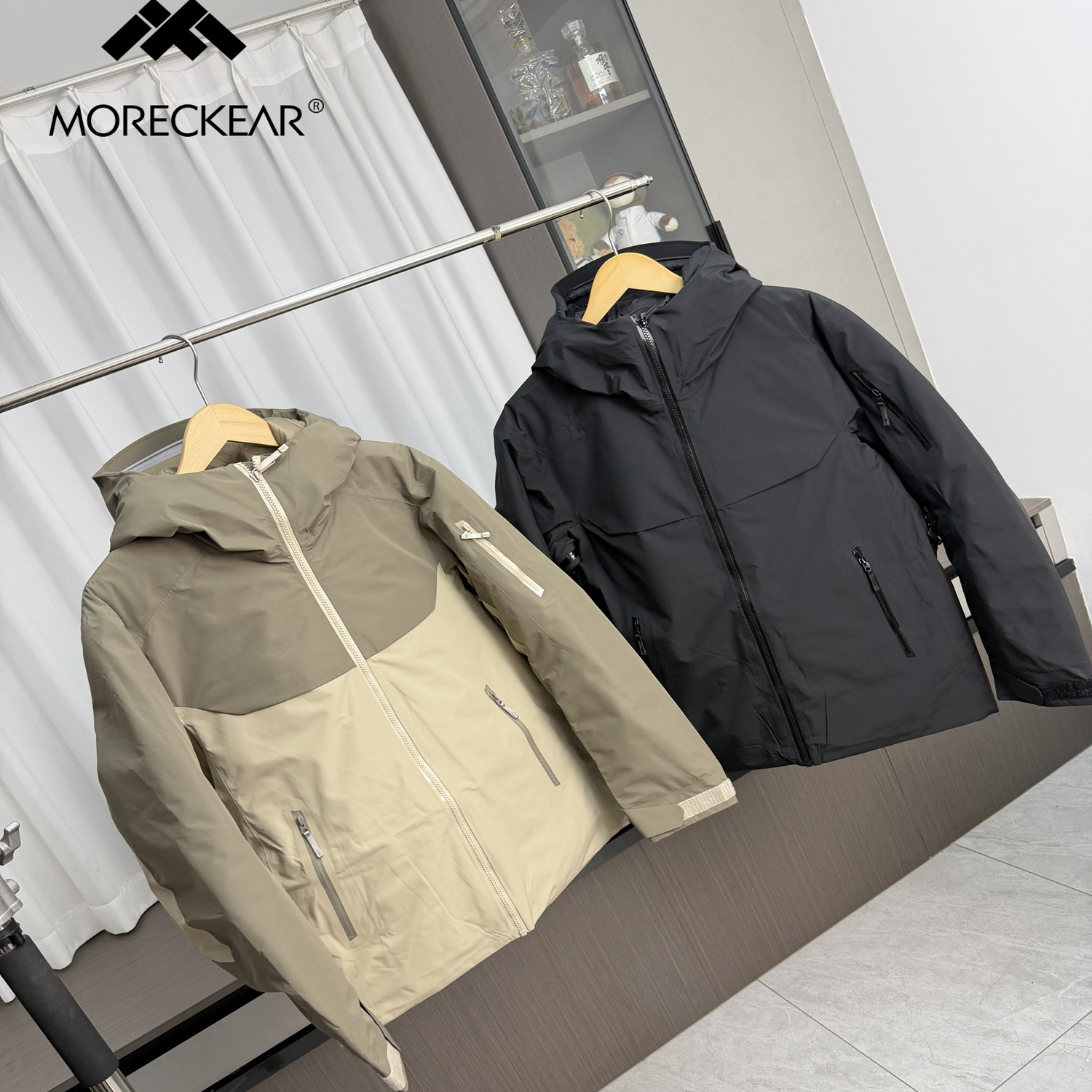 过冬无压力！90白鸭绒！外贸男装冬季户外防风防水连帽羽绒服外套