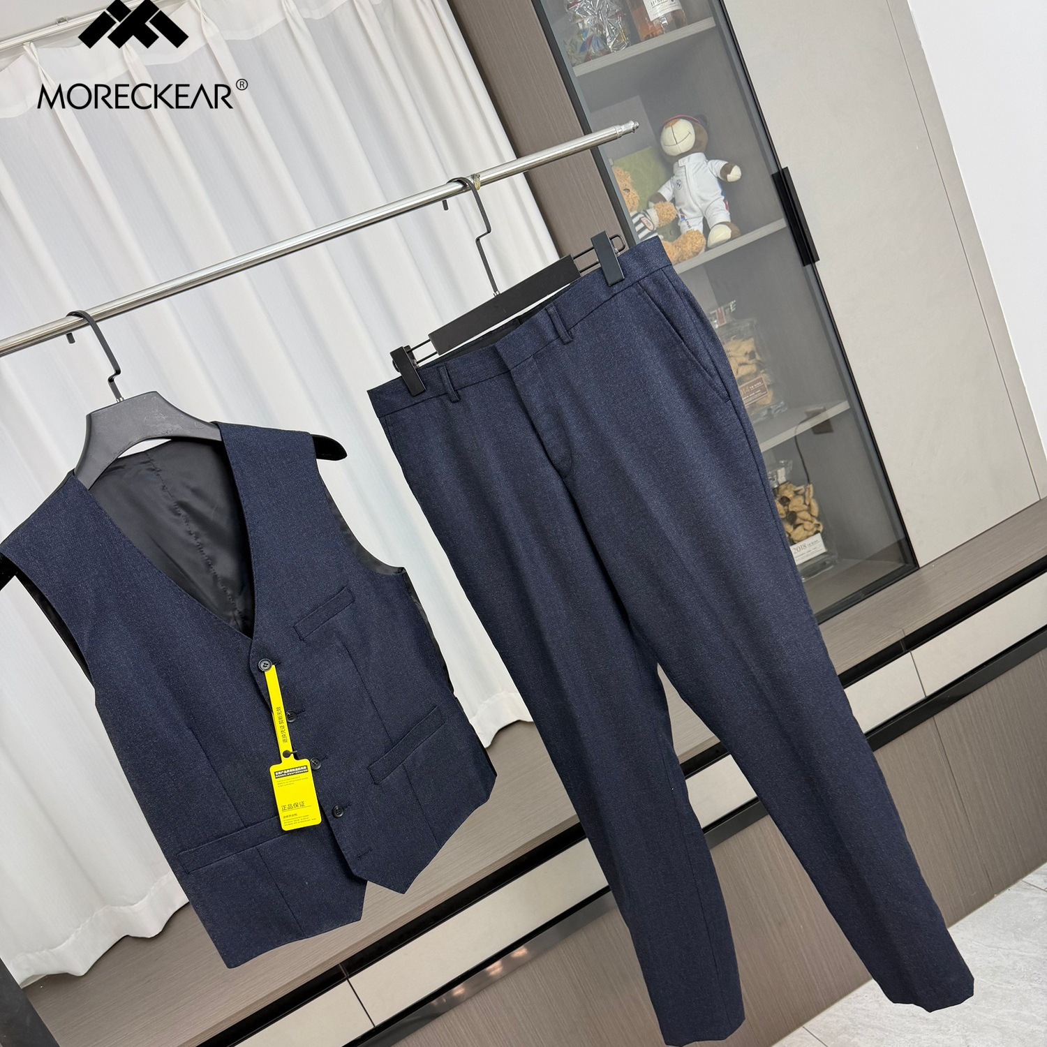 高端系列！羊毛定制面料！外贸男装秋冬通勤百搭舒适直筒休闲西裤