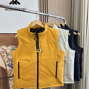 秋冬男女情侣户外立领保暖防风马甲 外贸男装 太超值了 压胶口袋