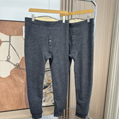 保暖不臃肿 外贸男士 冬季 不惧寒冷 防风磨毛绒舒适加绒打底裤 潮