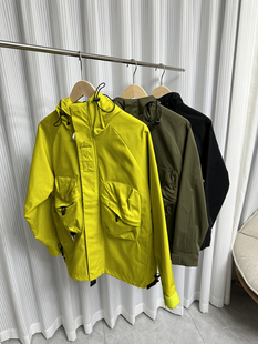 外贸户外防风防水工装 男士 夹克连帽冲锋衣潮 秋季 英伦高端情侣款