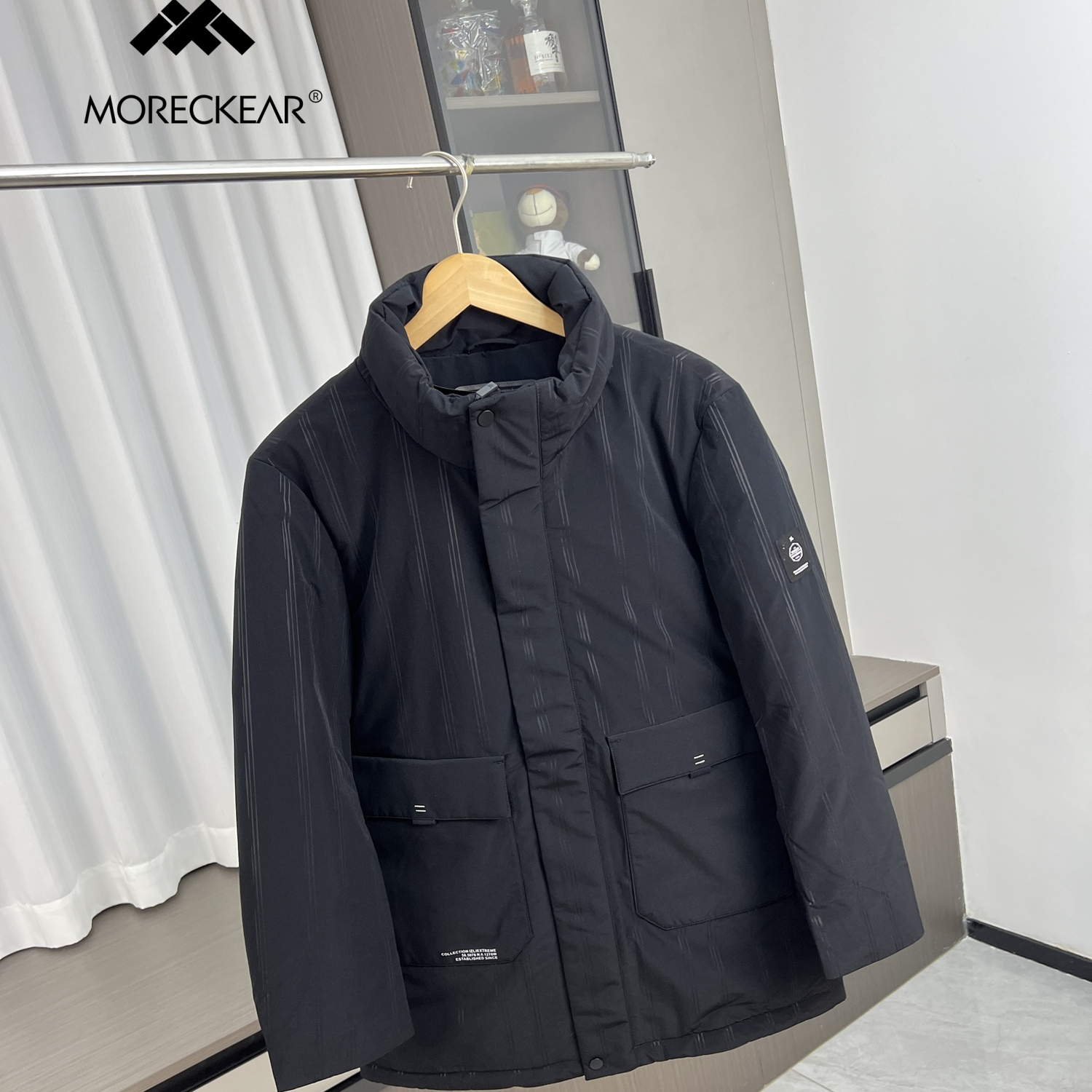 高端撤柜系列！简约有型！外贸男装冬季防风保暖立领羽绒服外套潮