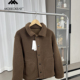 外贸男装 设计师线 防风蓄热 秋冬户外抓绒保暖翻领宽松休闲外套