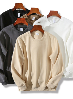 福利好货 内有加绒！舒适保暖！冬季男士外贸时尚休闲圆领卫衣潮