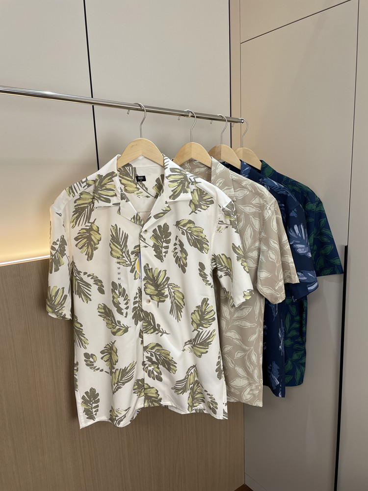 度假风！UPF50+！ 外贸男装夏季情侣款吸湿排汗百搭休闲短袖衬衫,男装,衬衫,淘宝优惠券,粉丝福利购,淘宝优惠卷