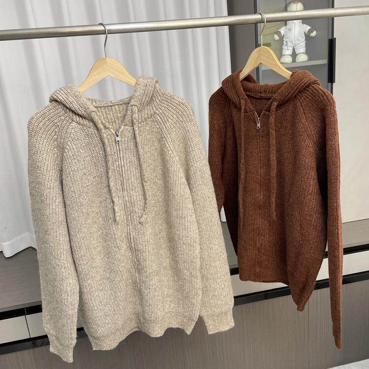 走西班芽订单！秋冬男士外贸连帽毛衣INS风慵懒百搭款套头针织衫,男装,针织衫/毛衣,淘宝优惠券,粉丝福利购,淘宝优惠卷