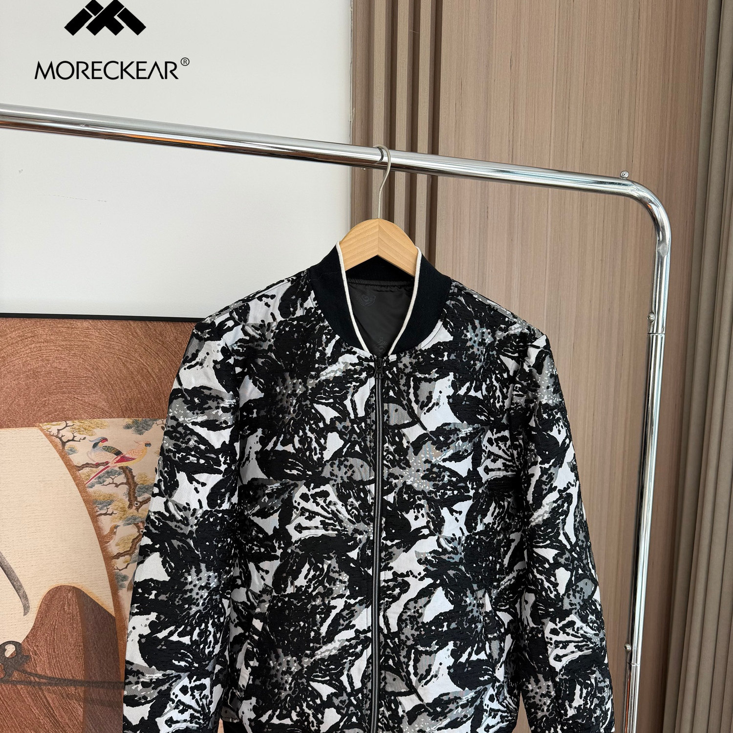 超值牛货！顺滑垂感！外贸男装秋冬舒适百搭印花棒球领夹克外套潮,男装,夹克,淘宝优惠券,粉丝福利购,淘宝优惠卷