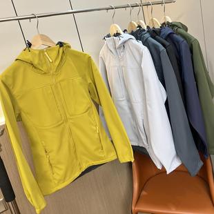H家同款!户外防水防风!春季男女外贸纯色休闲连帽冲锋衣外套潮