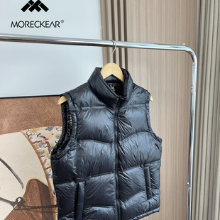 全压胶充绒工艺!90鸭绒!外贸男装秋冬蓬松保暖立领羽绒马甲外套