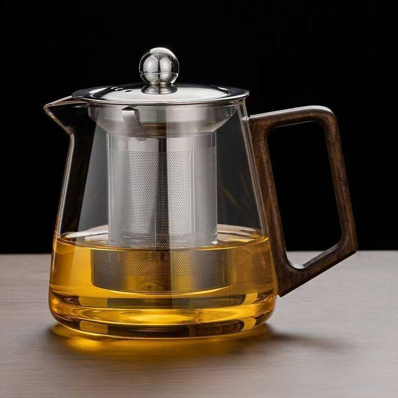 耐高温玻璃公道杯茶漏套装高端胡桃木柄茶具分茶器加厚茶海泡茶壶,餐饮具,公道杯,淘宝优惠券,粉丝福利购,淘宝优惠卷