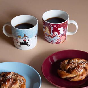 芬兰Arabia Moomin 姆明亚美停产咖啡杯卡通马克杯圆盘碟现货特价