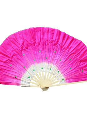 仙宝广场舞蹈专用工艺扇子 秧歌用大号舞折扇子