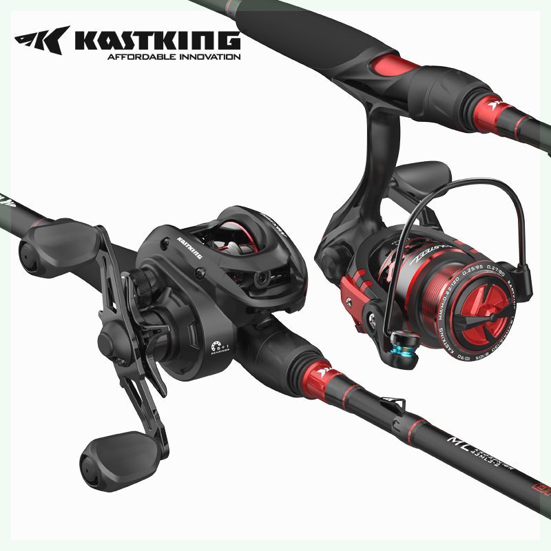 KastKing卡斯丁钢铁骑士渔轮套装水滴轮全套纺车轮套装路亚竿套装