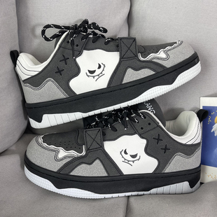 男2023春季 子男鞋 新款 情侣百搭运动鞋 小众设计厚底休闲鞋 国潮板鞋