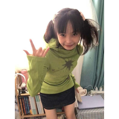 半高领德绒修身长袖打底衫亚文化