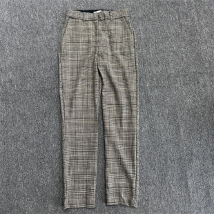 裤 格子西装 九分小脚休闲百搭西裤 上班商务正装 女款 女西裤 春秋款