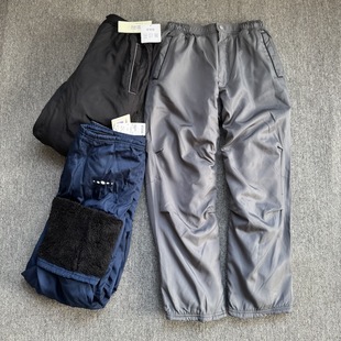 保暖舒适男裤 外贸尾货男款 棉裤 直筒纯色百搭秋冬季 子502AT 加绒裤