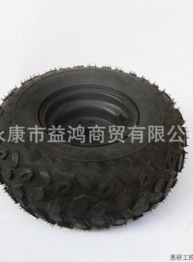 ATV改装四轮摩托车沙滩车卡丁车配件145/70-6寸钻石花纹轮.议价