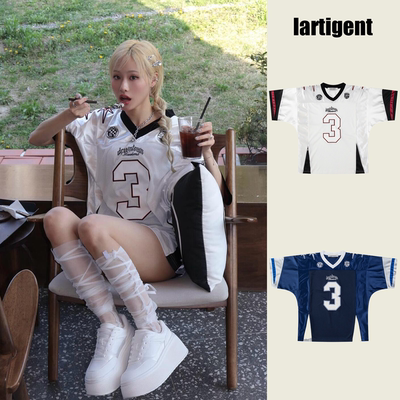 lartigent3号球衣风短袖T恤女夏