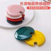 恒温杯盖单卖7 8.5cm陶瓷杯盖纯色马克杯盖防尘杯盖通用配件放勺