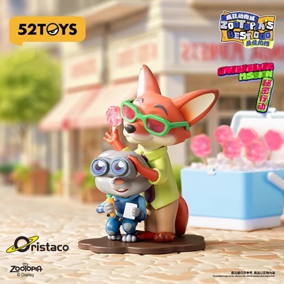 疯狂动物城的最 佳拍档盲盒公仔52TOYS周边手办潮玩摆件礼物女生