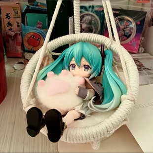 ob11娃用吊椅gsc粘土人吊床12分bjd吊篮盲盒手办秋千配件拍照道具