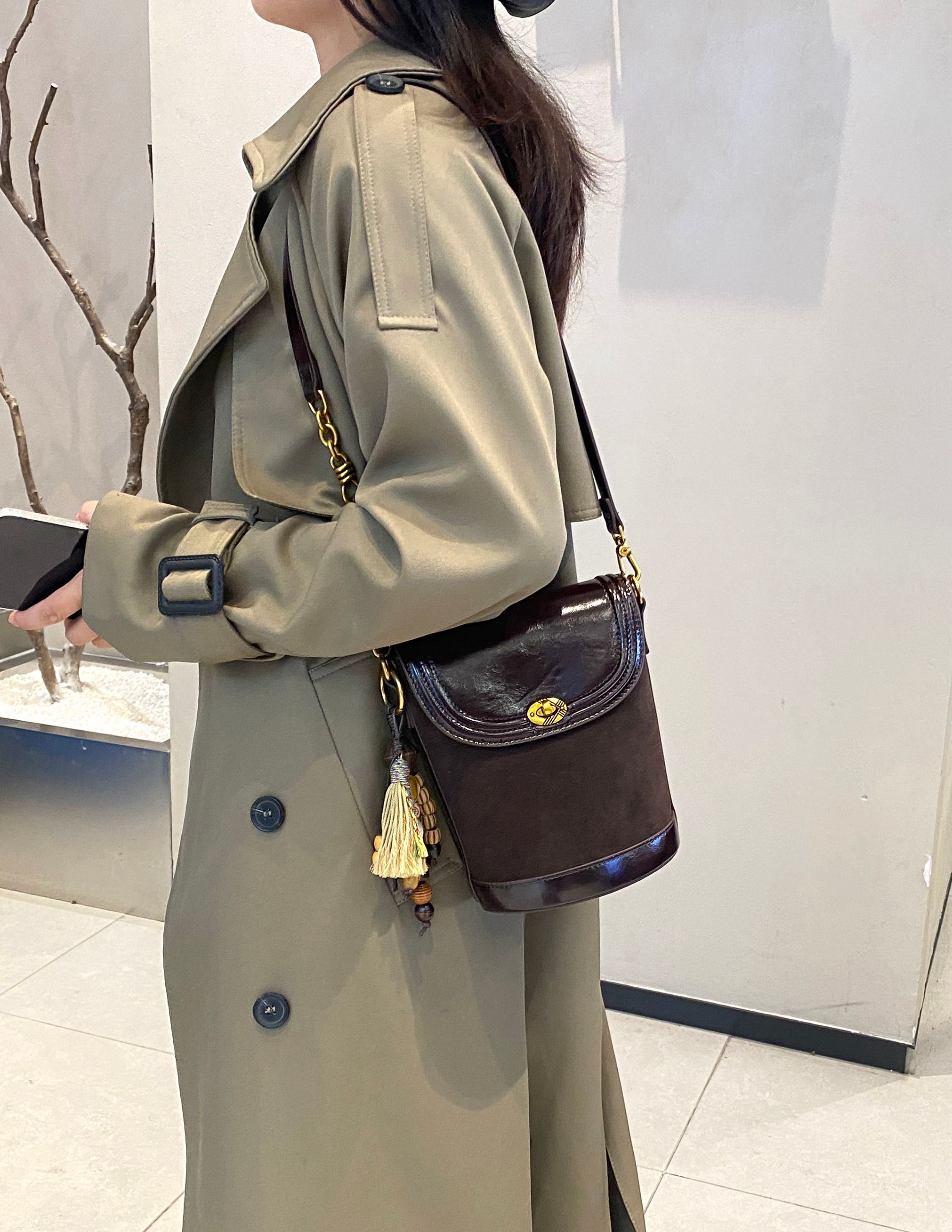 美缇女包小水桶单肩斜挎时尚百搭