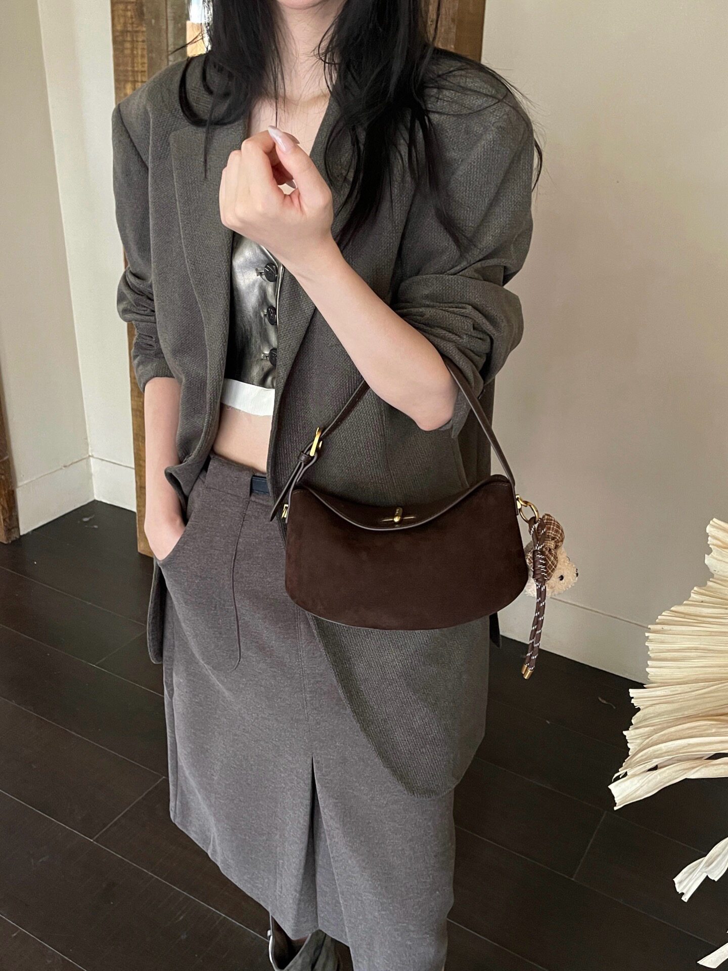 同丰女包小手提磨砂皮单肩斜挎潮