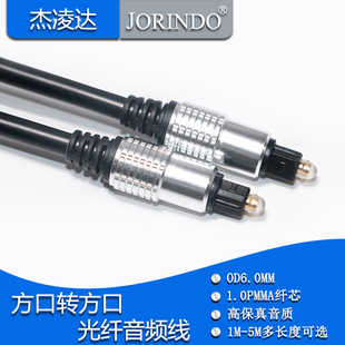 数字光纤音频线方型接口SPDIF音响功放连接线1米2米3米5米延长线
