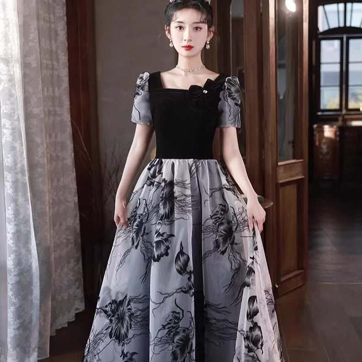 黑色晚礼服女2026新款高级感图片