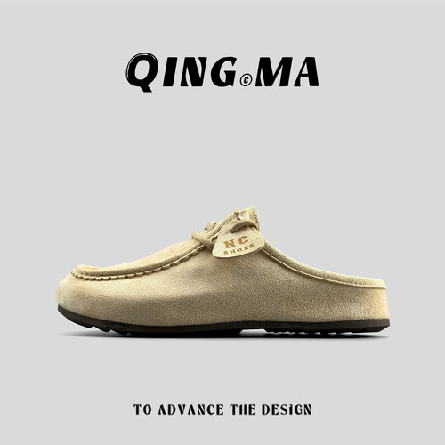 懒人一脚蹬休闲鞋百搭两穿半拖鞋