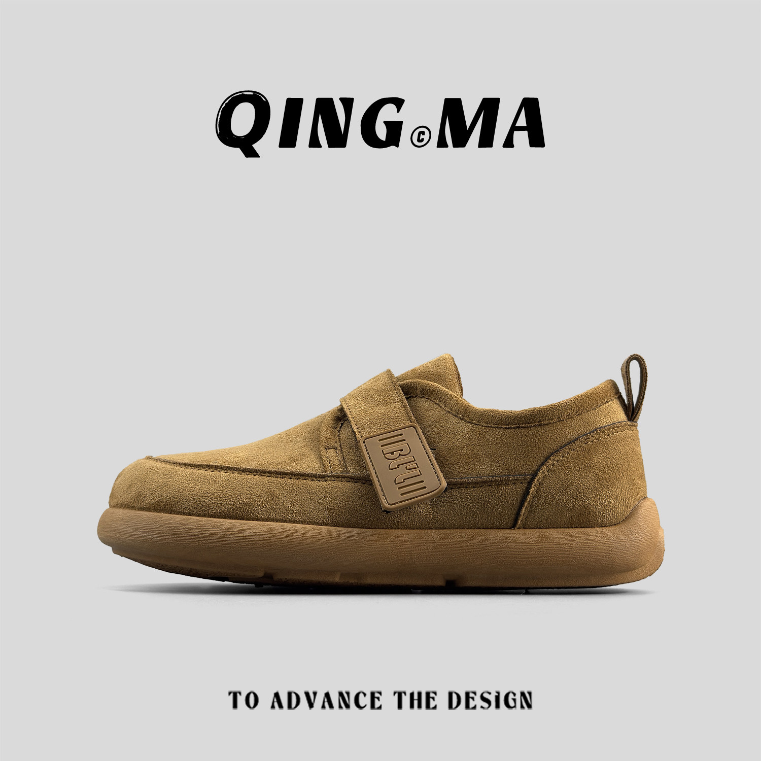 外贸男鞋复古风勃肯鞋男魔术贴一脚蹬懒人鞋厚底舒适百搭休闲潮鞋,流行男鞋,软木鞋/勃肯鞋,淘宝优惠券,粉丝福利购,淘宝优惠卷