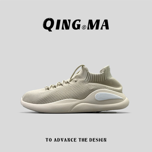 外贸男鞋夏季网面透气运动休闲鞋防滑一脚蹬轻便百搭软底慢跑鞋男