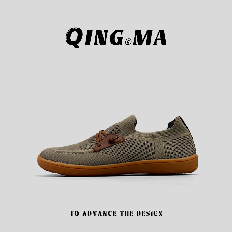 稀缺外贸男鞋特大码一脚蹬运动鞋48码50码网面鞋防滑透气休闲板鞋