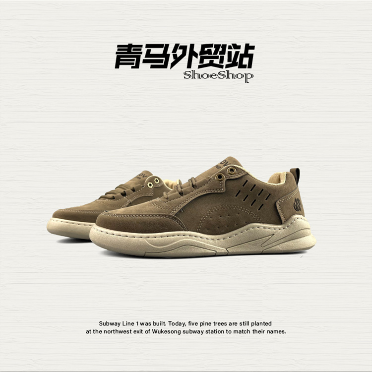 春秋工装鞋运动休闲外贸真皮