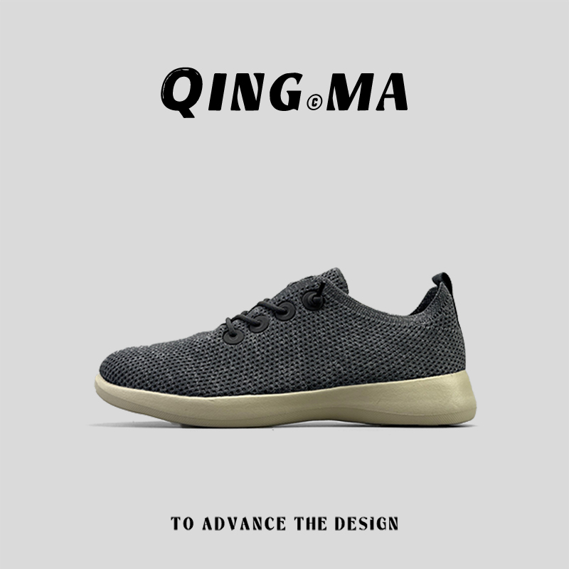 青马男女鞋多运动走路一脚蹬运动鞋软底透气休闲鞋百搭时尚健步鞋