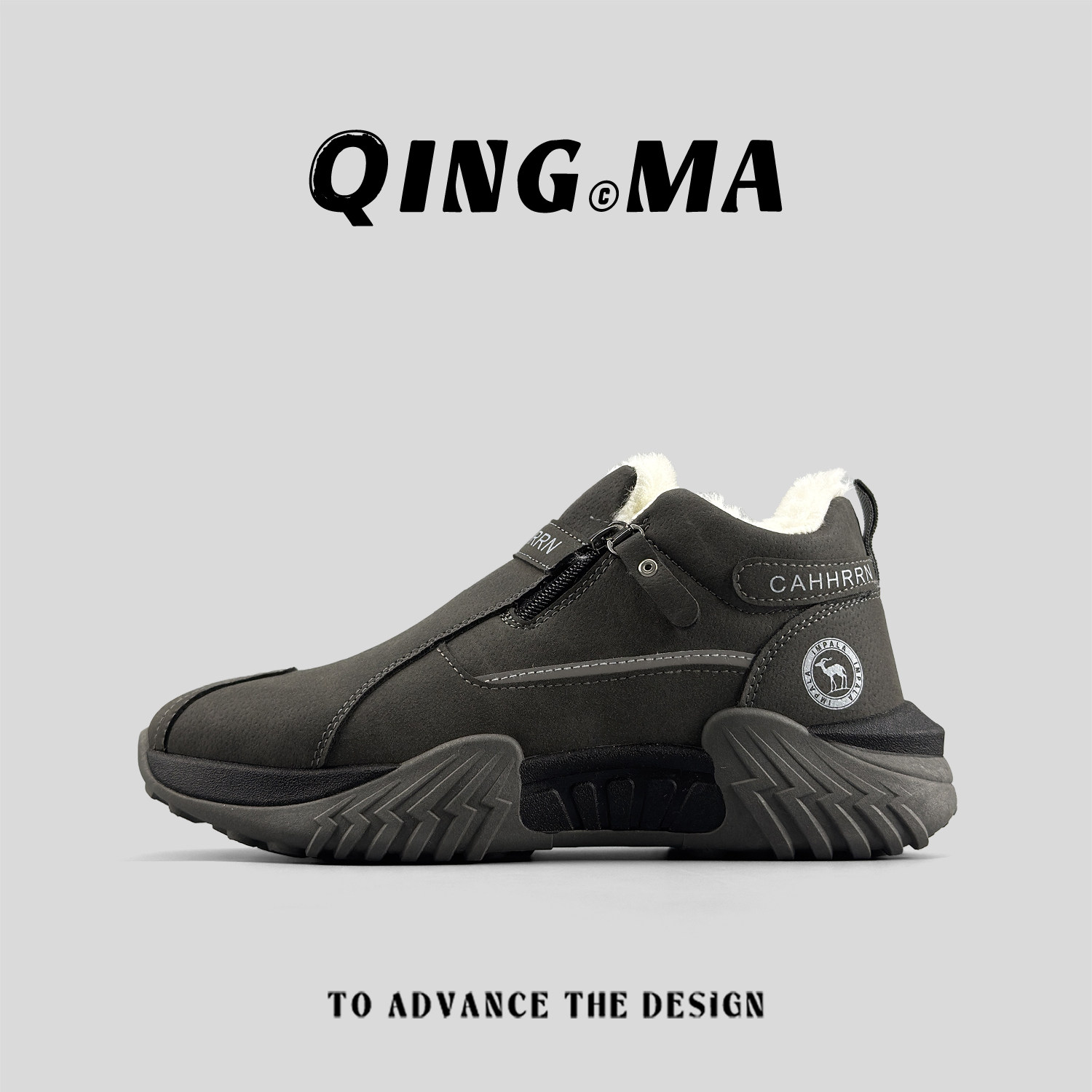 外贸男士冬季户外雪地靴加绒保暖防滑拉链短靴加厚防寒棉靴休闲鞋,流行男鞋,时尚雪地靴,淘宝优惠券,粉丝福利购,淘宝优惠卷