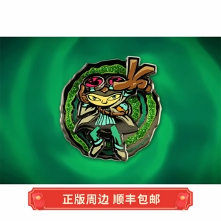 正版 运输中 意航员2 脑航员 Psychokinetic Raz 可旋转 徽章扣针