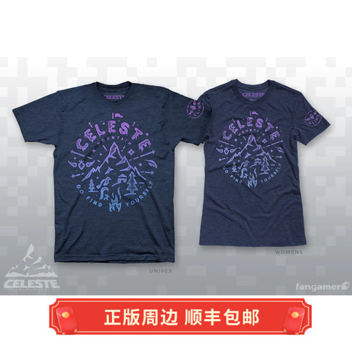 正版 蔚蓝 Celeste Climb T恤 Fangamer 官方衣服 带贴纸