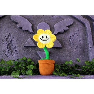 正版 运输中 传说之下 Flowey 玩偶 可发声 跳舞 Fangamer周边